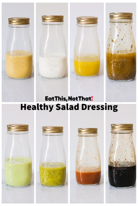 Basic Salad Dressing Recipes, Jar Salad Dressing Recipes, Simple Homemade Dressings For Salads, East Salad Dressing Recipes, Diy Healthy Salad Dressing Clean Eating, Healthy Tasty Salad Dressing, Tasty Salad Dressings, Clean Eating Salad Dressing Recipes, Bariatric Salad Dressing