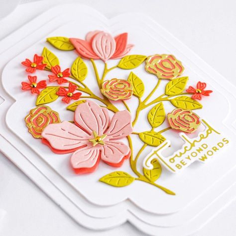 Spellbinders Four Petal, Layered Cards, Pichwai Painting, Spellbinders Dies, Stitched Cards, Inspiration Cards, Happy Sunday Friends, Sunday Friends, Spellbinders Cards