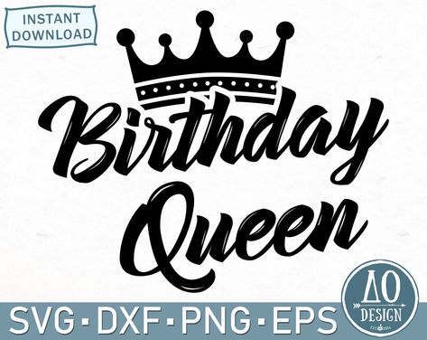 Birthday Svg Files Free, Adult Birthday Shirts, Htv Designs, Birthday Queen Shirt, Birthday Queen Svg, Paint Stencil, Spiderman Face, Cricut Svg Files Free, Cricut Birthday