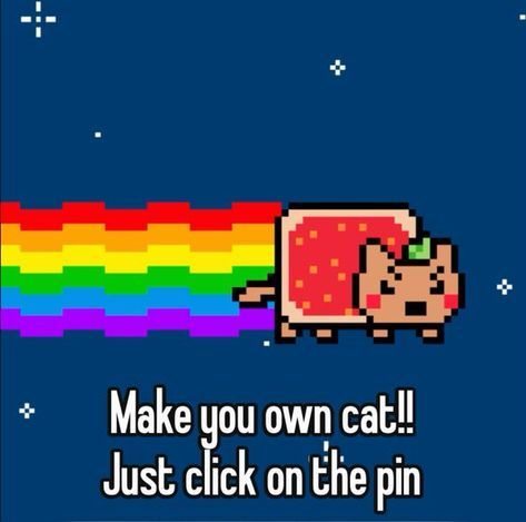 #nyancat #makeyourown Things To Do With Your Oc, Nyan Cat Pfp, Tac Nyan, Interactive Pins, Silly Websites, Cute Websites, Random Websites, Aesthetic Games, Aesthetic Websites