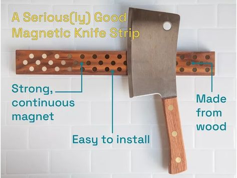 The Best Magnetic Knife Holders of 2024, Tested & Reviewed Knife Strip, Knife Magnet, Magnetic Knife Holder, Wooden Knife, Knife Storage, Magnetic Strip, Knife Holder, Magnetic Holder, Magnetic Wall