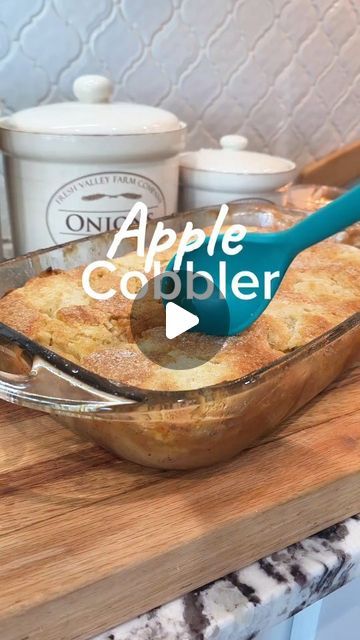 Bailee's Kitchen on Instagram: "Easy Apple Cobbler 

#summer #dessert #apple #cobbler #icecream #recipe #foryouシ #easy #sundaydinner" Apple Cobbler For One, Apple Cobbler Filling Recipe, Easy Apple Cobbler Recipes 4 Ingredients, Apple Cobbler With Pie Crust, Cobbler Videos, Fruit Cobbler Recipes Easy, Apple Cobbler Recipe Easy, Baked Apple Cobbler, Apple Crumble Recipe Easy