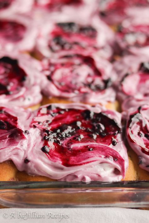 Blackberry Cinnamon Rolls - A baJillian Recipes Blackberry Rolls, Blackberry Cream Cheese, Blackberry Filling, Cinnamon Roll Icing, Fluffy Cinnamon Rolls, Blackberry Syrup, Berry Breakfast, 2024 Inspiration, Cinnamon Rolls Homemade