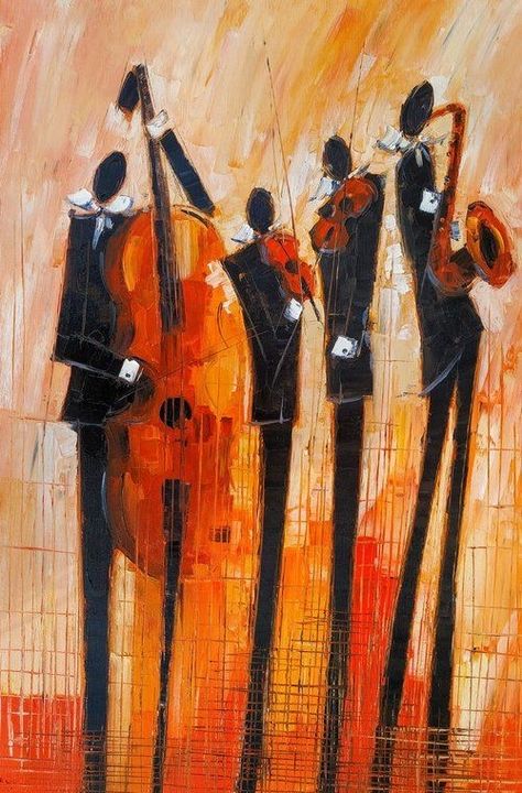 Jazz Painting, Jazz Art, Music Illustration, Afrocentric Art, Music Artwork, Musical Art, Art Music, Music Art, Art Forms