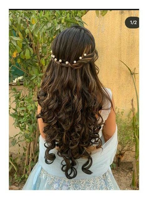 Messy Braided Hairstyles, Haircuts For Long Hair With Bangs, Reception Hairstyles, 2024 Hairstyles, Hair Style On Saree, Hair Style Vedio, Engagement Hairstyles, Traditional Hairstyle, Cute Simple Hairstyles