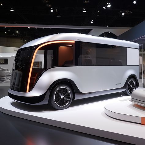 Audi Electric Car, Bus Concept, Concept Truck, Caravan Design, Ev Truck, Electric Car Concept, Concept Vehicles Sci Fi, Bus Design, Bmw Concept