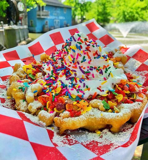 The Best Dollywood Foods and Restaurants: Cinnamon Bread and Beyond Fruity Pebbles Cereal, Buffalo Chicken Sandwiches, Bread Shop, Usa Food, Ham And Beans, Cinnamon Bread, Fruity Pebbles, Funnel Cake, Creamy Mashed Potatoes