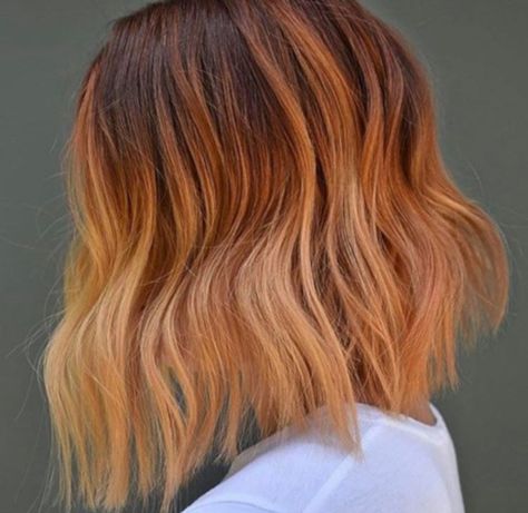 Winter Hair Color Trends, Balayage Straight Hair, Ginger Peach, New Hair Trends, Allure Magazine, Ombre Hair Blonde, Peach Hair, Honey Blonde Hair, Blonde Hair With Highlights