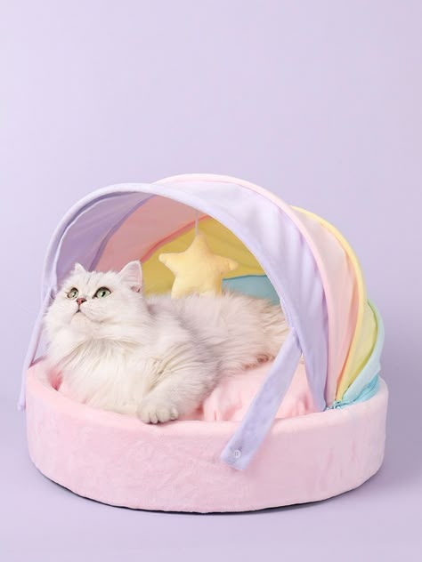 Warm Dog House, Katt Grejer, Rainbow Cat, Cat Bag, Dog Pet Beds, Sleepy Cat, Kawaii Cat, Cat Room, Cat Accessories