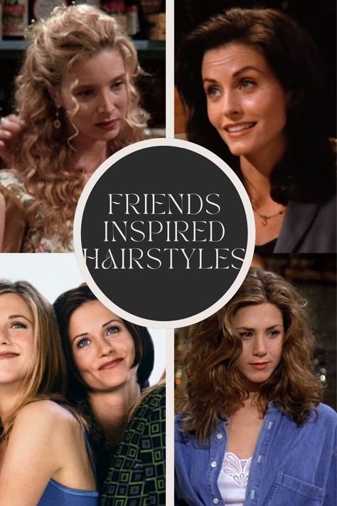 The One with the Trendy Tresses: FRIENDS-Inspired Hairstyles 17 Friends Show Hairstyles, Pheobe Buffay Hairstyles Tutorial, Friends Tv Show Hairstyles, Phoebe Buffay Hairstyles Tutorial, Friends Hairstyles Monica, Phoebe Hairstyles Friends, Friends Monica Hair, Monica Friends Hair, Friends Rachel Hair