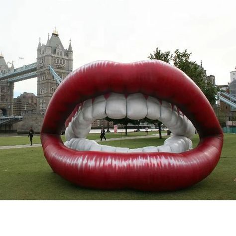 Inflatable Art, Lip Model, Online Chatting, Vbs Themes, Giant Inflatable, Event Logo, Event Decoration, Big Mouth, Vision Boards