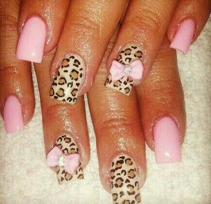 Betsy Johnson nails Cheetah Nail Designs, Cheetah Nails, Leopard Print Nails, Girly Acrylic Nails, Print Nails, Hello Kitty Nails, Her Nails, Leopard Nails, Red Nail Designs