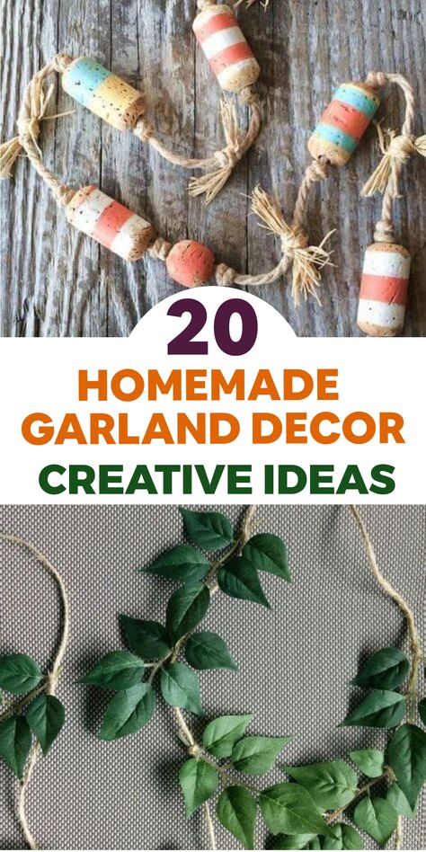 Elevate your space with charming homemade garlands that bring a touch of festive flair to any gathering. Explore creative ideas using fresh greenery, playful pom-poms, or elegant paper flowers to personalize your decor. Whether for a special celebration or to enhance everyday warmth, DIY garlands are a budget-friendly way to infuse handmade beauty into your surroundings. Enjoy crafting unique decorations that reflect your style and spread joy effortlessly throughout your home. Natural Garland Decorating Ideas, Home Made Garland Christmas, Home Made Christmas Garland, Diy Table Garland, How To Make A Garland, Diy Garland Ideas Christmas, Diy Tree Garland, Easy Christmas Garland, Diy Garland Ideas