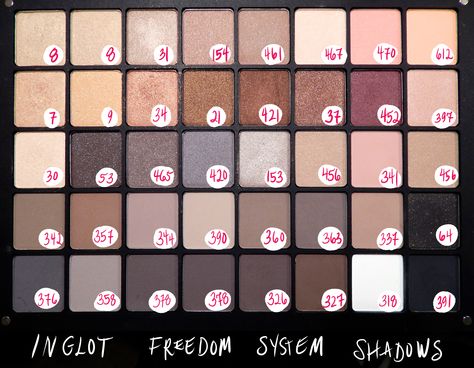 #inglot #neutraleyeshadows #makeuppalette #crueltyfree Inglot Eyeshadow Swatches, Inglot Eyeshadow, Eyeshadow Swatches, Eye Makeup Techniques, Beauty Hair Makeup, Color Corrector, Eyeshadow Palettes, Makeup Techniques, Makeup Base