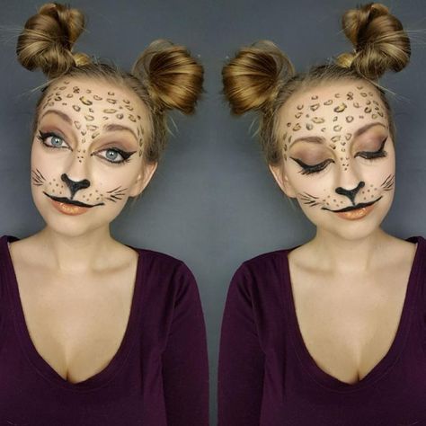 Kids Leopard Costume, Meerkat Face Paint, Cheetah Face Paint Easy, Easy Cheetah Face Paint, Cheeta Face Paint, Cheetah Makeup Easy, Cheetah Face Makeup, Narnia Makeup, Cheetah Face Paint