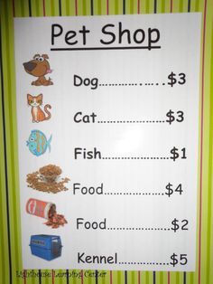 Pet Shop Preschool, Preschool Pets Unit, Preschool Pet Activities, Store Dramatic Play, Preschool Pets, Preschool Animals, Pet Study, Pet Activities, Desk Pets