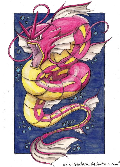 Red Gyarados, Pokemon Teams, Pocket Monsters, I Left, Pokemon Art, The Line, Crayon, Austria, Line Art