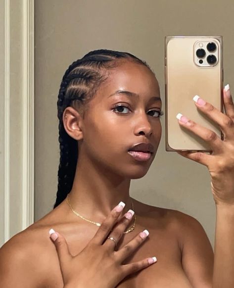 Pretty Girl Aesthetic, Cornrows Natural Hair, Cornrows Braids For Black Women, Protective Hairstyles For Natural Hair, Mode Tips, Quick Natural Hair Styles, Box Braids Hairstyles For Black Women, Braided Cornrow Hairstyles, Protective Hairstyles Braids