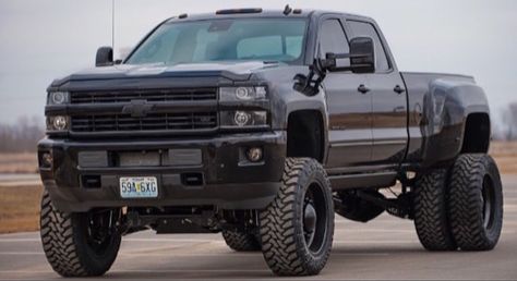 Chevy Silverado Truck Lift Kits, Chevy Dually, Truck Lift, Impala Chevrolet, Jacked Up Truck, Truck Girl, Silverado Truck, Dually Trucks, Dream Trucks