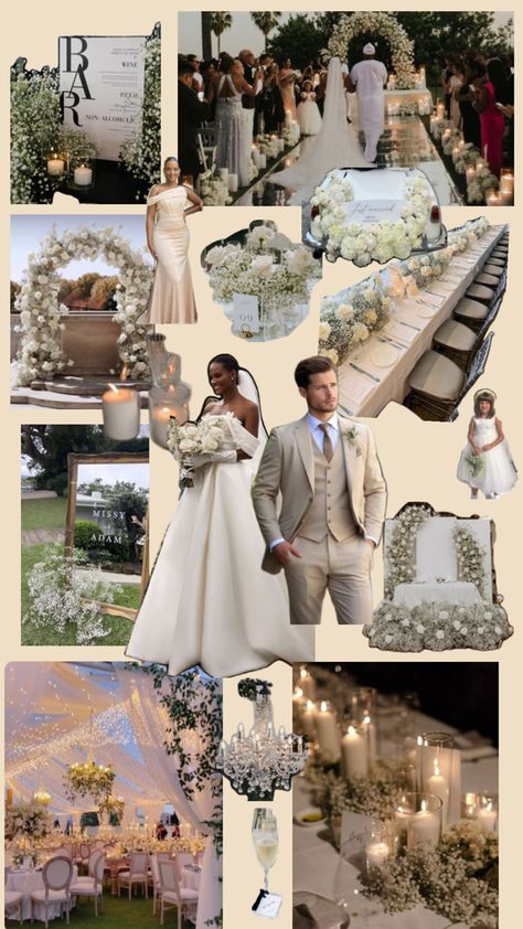 Wedding Black And White Wedding Theme, 2025 Wedding, White Wedding Theme, Sage Green Wedding, Future Wedding Plans, Neutral Wedding, Cute Wedding Ideas, Classy Wedding, Wedding Mood Board