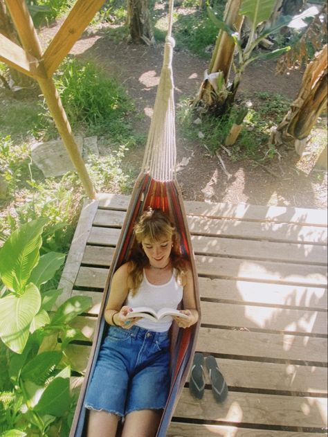 Hammock Cabin, Manifest Tattoo, Blond Bangs, Hammock Photos, Aesthetic Smile, Tattoo Sun, Bangs Long Hair, Beach Instagram Pictures, Blonde Bangs