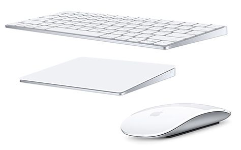 Apple’s New Magic Keyboard, Mouse, and Force Touch Trackpad - Sure to knock Apple’s groundbreaking “Pencil” out of the headlines for at least a day or two is news that the latest versions of Mac wireless accessories are finally rechargeable. No more AA batteries. Your new Magic Keyboard, Magic Mouse, & Magic Trackpad can now be re-charged via Lightning cable. | werd.com Latest Electronic Gadgets, Magic Trackpad, Apple Keyboard, Magic Keyboard, Accessoires Iphone, Apple Technology, Apple Computer, Apple New, Apple Design