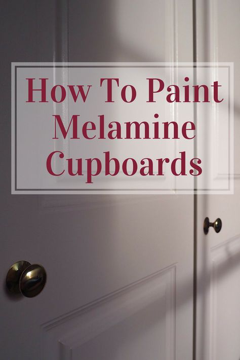 Bedroom Cupboard Doors, Painting Melamine, Cupboard Makeover, Painted Built Ins, Melamine Cabinets, Painted Wardrobe, Diy Copper, Bedroom Cupboards, Painted Cupboards