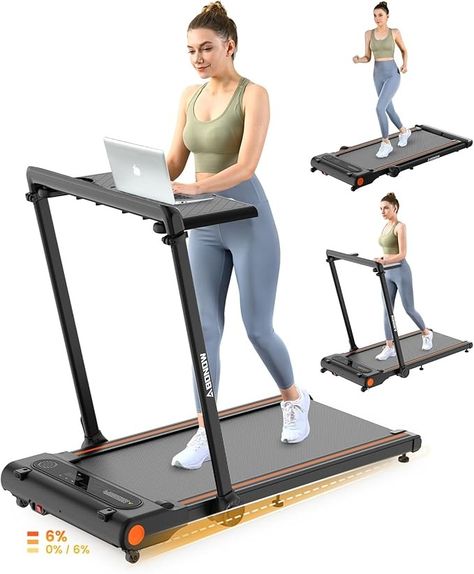 Amazon.com : Abonow Walking Pad Treadmill with Incline, 3 in 1 Foldable Treadmill with Removable Desk, Install Free Under Desk Treadmill, 3.5HP Powerful Walking Pad for Home Office with Remote Control : Sports & Outdoors Small Treadmill, Walking Treadmill, Portable Treadmill, Under Desk Treadmill, Walking Machine, Desk Treadmill, Walking Pad, Foldable Treadmill, Unique Desk