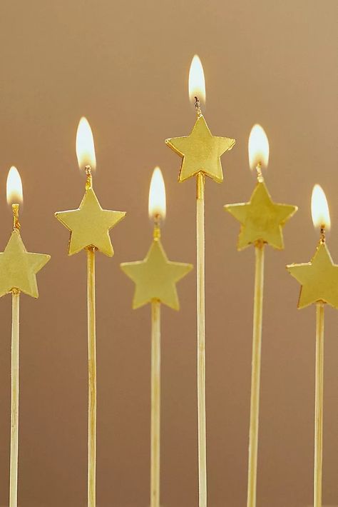 Best Gifts | Top Rated Holiday Gifts | Anthropologie Star Candles, Gold Birthday Candles, Anthropologie Candle, 16 Candles, Twinkle Twinkle Baby Shower, Golden Birthday, Star Candle, Meri Meri, Vintage Wedding Decorations