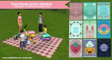 Sims 4 Jobs, The Sims 4 Packs, Sims 4 Mm, Picnic Date, Sims 4 Cc Furniture, Sims 4 Build, Sims 4 Cc Finds, A Picnic, The Sims4