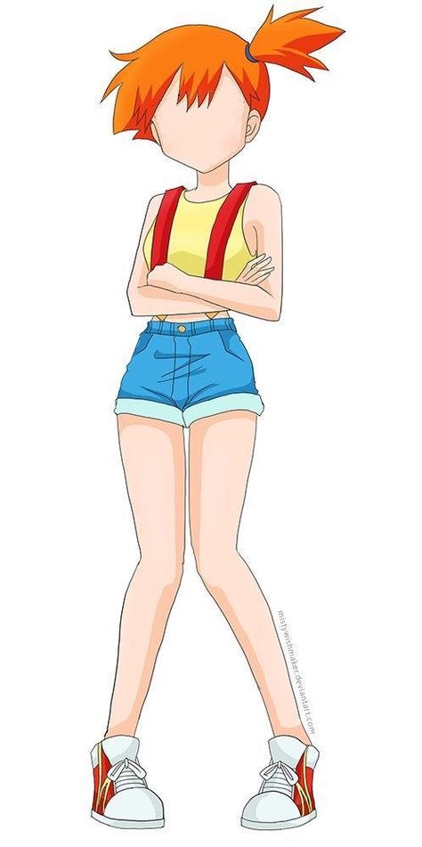 Misty Pokmon Faceless by nschi Misty Waterflower, Misty Cosplay, Pokemon Misty, Pokemon Ash And Misty, Misty From Pokemon, Pokemon Gym Leaders, Pokemon Adventures Manga, Ash And Misty, Cool Pokemon Cards