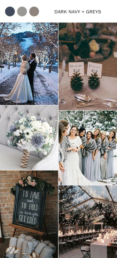 Winter Wedding Aesthetic Blue, Winter Wedding Color Ideas, Henry Winter, Winter Wedding Color Palette, Urban Wedding Venue, Wedding Color Ideas, Snow Wedding, Wedding Ceremony Ideas, Boda Diy