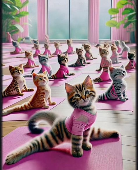 Pet Taxi, Lukisan Comel, Yoga Cat, Cat Obsession, Cat Yoga, Image Chat, Funny Cat Pictures, Cat Shelter, Funny Animal Memes