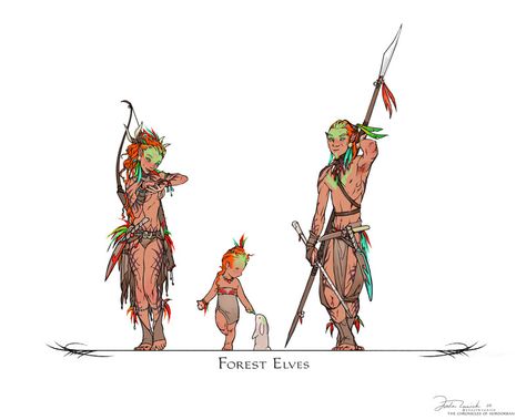 Forest Elves, Hybrid Art, Height Chart, Fantasy Beasts, Fantasy Races, Dungeons And Dragons Characters, Dungeons And Dragons Homebrew, Fantasy Monster, Fantasy Creatures Art