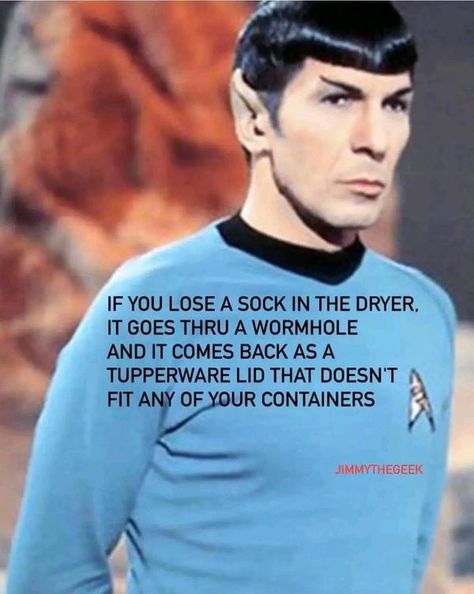 🌟Star Trek Humor🌟 | Spock solves a mystery of the universe | Facebook Star Trek Humor, Star Trek Spock, Mr Spock, Star Trek Funny, Leonard Nimoy, Star Trek Universe, Fiction Writer, Spock, The Universe