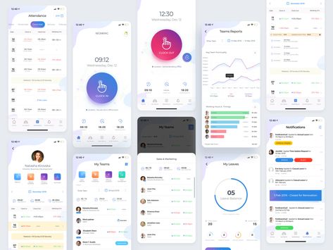 #app #attendance #iphone #leave management #leaves #mobile #nock #reporting #team #time #tracking #ui design #uxdesign Attendance App, Iphone Ui, Dashboard Mobile, Ui Design Dashboard, Ios App Design, Apps Development, Ux Mobile, Mobile App Design Inspiration, Tracking App