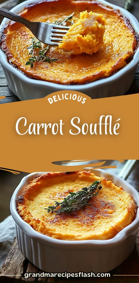 This light and fluffy carrot soufflé is a delightful side dish or even a dessert! With its creamy texture, buttery flavor, and a hint of spice, it’s the perfect addition to any holiday meal. The soft, smooth carrot flavor pairs wonderfully with cinnamon, making this soufflé both comforting and unique.  #CarrotSoufflé #HolidaySideDish #Dessert #CarrotRecipe #FluffySoufflé Easy Easter Brunch Ideas, Carrot Souffle, Easy Easter Brunch, Best Easter Recipes, Easter Brunch Ideas, Traditional Family, Diy Treats, Holiday Side Dishes, Carrot Recipes