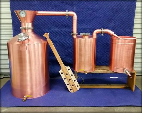 Copper Home Distilling Equipment — Moonshine Stills & Distillery Equipment Moonshine Still Kits, Moonshine Still Plans, Copper Moonshine Still, Home Distilling, Distilling Equipment, Distilling Alcohol, How To Make Moonshine, Whiskey Still, Copper Pot Still