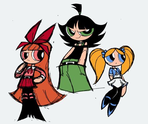 Teen Powerpuff, Cartoon Network Art, Super Nana, Powerpuff Girls Fanart, Ppg And Rrb, Cartoon Girls, Fun To Draw, Swag Art, Dope Cartoon Art