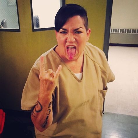 Orange is the New Black:  Carrie "Big Boo" Black (played by Lea DeLaria) Oitnb Characters, Lea Delaria, Carrie And Big, Prison Life, Laura Prepon, Orange Is The New, Orange Is The New Black, Life Pictures, Beautiful Soul