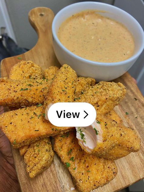 Lemon8 · Fried Lemon Pepper Salmon Sticks  · @Rita Gaberial Salmon Sticks, Lemon Pepper Salmon, Blue Cheese Sauce, Lemon Pepper Seasoning, Fried Salmon, Caribbean Recipes, Lemon Pepper, Salmon Fillets, Blue Cheese