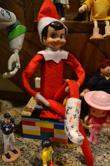 elf on shelf with cast | Recent Photos The Commons Getty Collection Galleries World Map App ... Elf Cast, Kindness Elves, Nurses Office, Bad Elf, Shelf Elf, Elf Magic, Elf Activities, Xmas Elf, Elf Antics