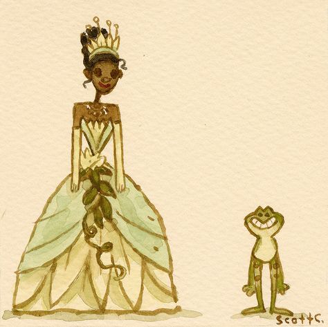 Great Showdowns, Scott C, Movie Artwork, Indie Drawings, Nostalgic Art, Princess And The Frog, Movie Prints, A Bug, A Frog