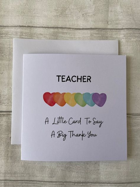 Farewell Greeting Cards, Happy Teachers Day Wishes, Greeting Cards For Teachers, Card For Teacher, Teacher Rainbow, Teachers Day Card, Farewell Cards, Teacher Appreciation Cards, Purchase Card