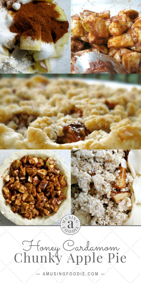 Honey Cardamom Chunky Apple Pie Recipe | (a)Musing Foodie Nordic Food, Apple Pie Recipe Homemade, Xmas Desserts, Yummy Desserts Easy, Apple Pie Recipe, Baking Recipe, Desserts For A Crowd, Perfect Pies, Apple Pie Recipes