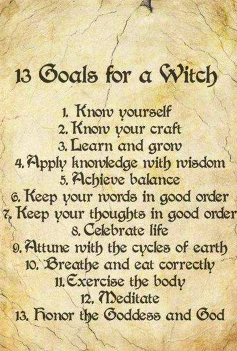 13 Goals Of A Witch | Aphynity Which Witch, Under Your Spell, Wiccan Witch, Wiccan Spell Book, Witch Spell, White Witch, Wiccan Spells, Spells Witchcraft, Practical Magic