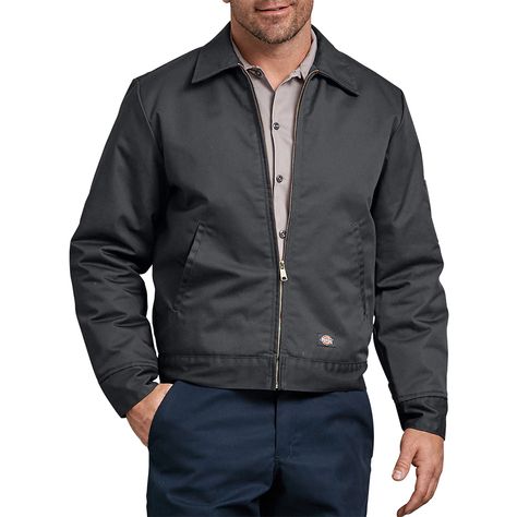 Dickies Men's TJ15 Insulated Lined Quilted Eisenhower Zip Up Work Jacket | eBay Dickies Eisenhower Jacket, Dickies Work Jacket, Eisenhower Jacket, Black Utility Jacket, Lined Flannel Shirt, Dickies Scrubs, Scrub Jackets, Workwear Jacket, Classic Jacket