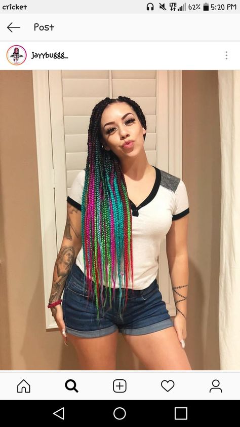 Braids 2023, Colorful Braids, Salice Rose, Rose Braid, Red Hair Looks, Rainbow Braids, Copper Red Hair, Colored Braids, Beach Wave Hair