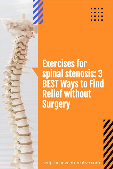 Spinal stenosis can make daily activities difficult due to pain, weakness, and/or stiffness. As it turns out, exercises for spinal stenosis are most effective Stenosis Exercises, Lumbar Lordosis, Piriformis Syndrome, Back Pain Remedies, Muscle Imbalance, Back Pain Exercises, Nerve Pain, Physical Therapist, Back Pain Relief