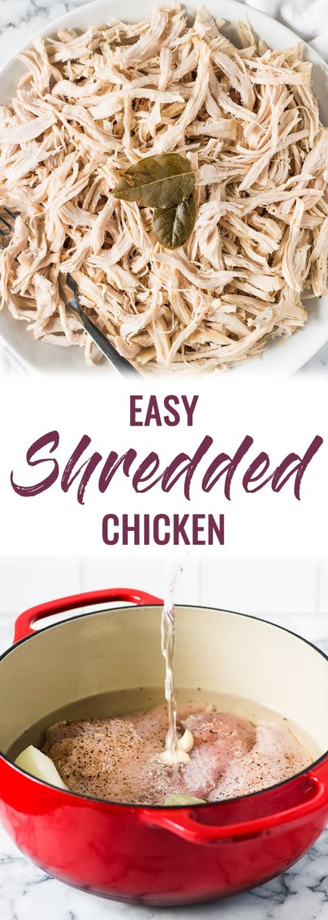 Shredded Chicken Recipe, Chicken Nachos Recipe, Easy Shredded Chicken, Easy Nachos, Slow Cooker Shredded Chicken, Mexican Shredded Chicken, Make Shredded Chicken, Slow Cooker Chicken Tacos, Shredded Chicken Tacos